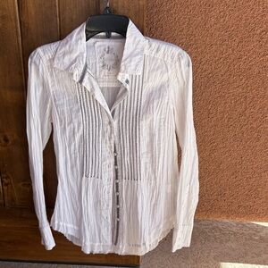 White Button-Up Blouse